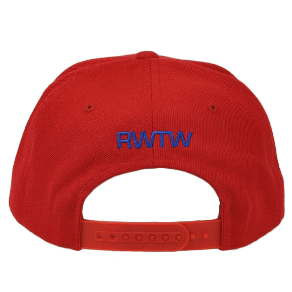 RWTW Logo Roll With The Winners Snapback Flat Bill Red Blue Hat Cap Brand Flag