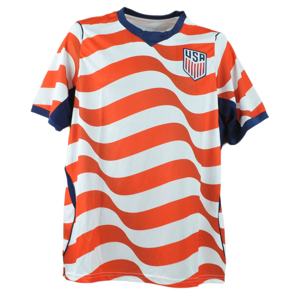 Sport Best Fashion United States USA Country Round Neck Soccer Jersey