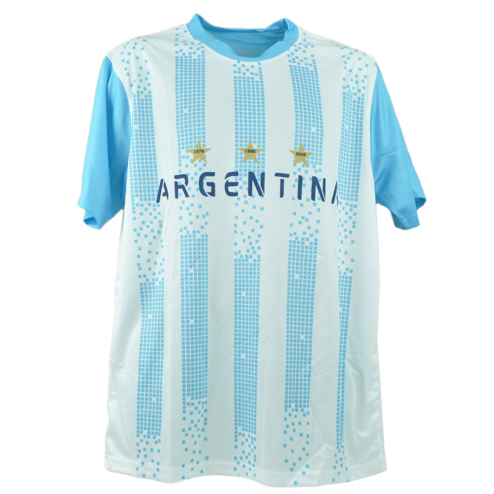Sport Best Fashion Argentina Country Short Sleeve Round Neck Soccer Jersey