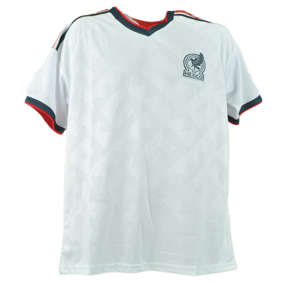 Mexico White Country Short Sleeve Adults Men Away Soccer Jersey World Cup