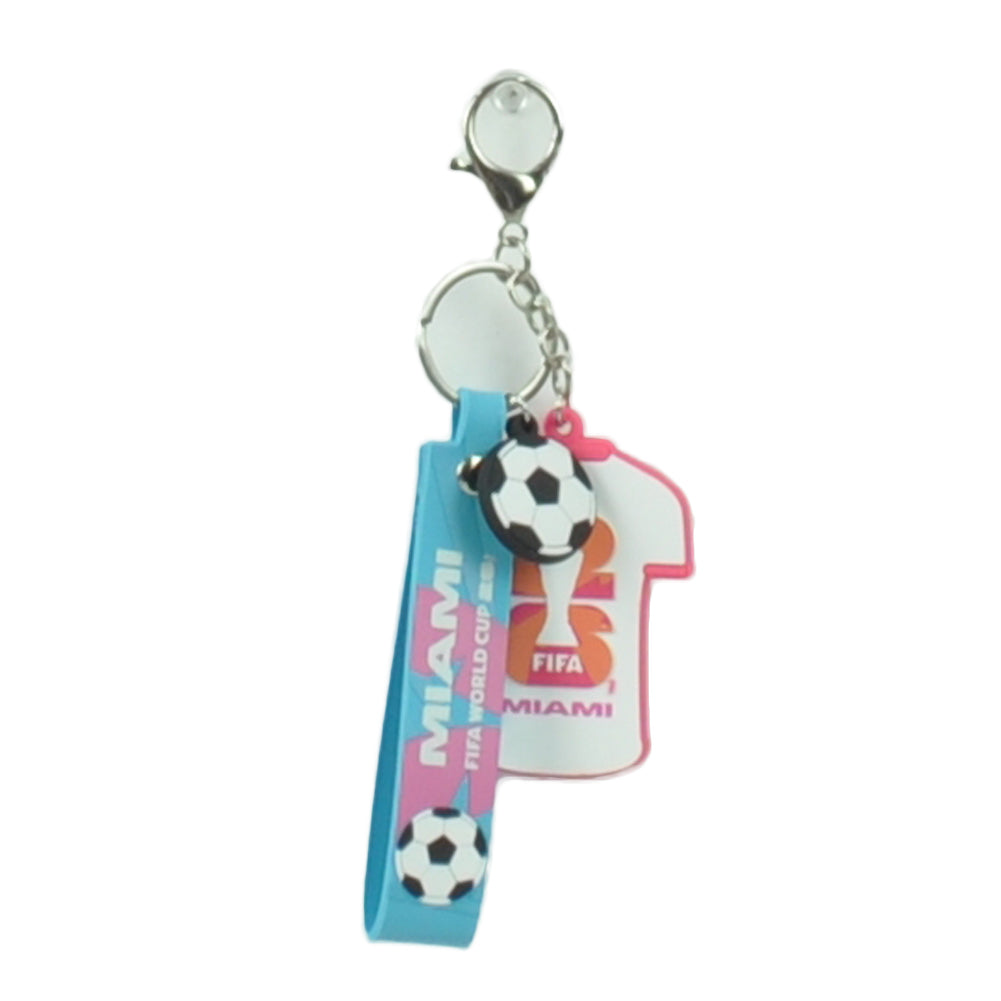 2026 Officially Licensed FIFA World Cup Keychain Host City Miami Soccer Futbol