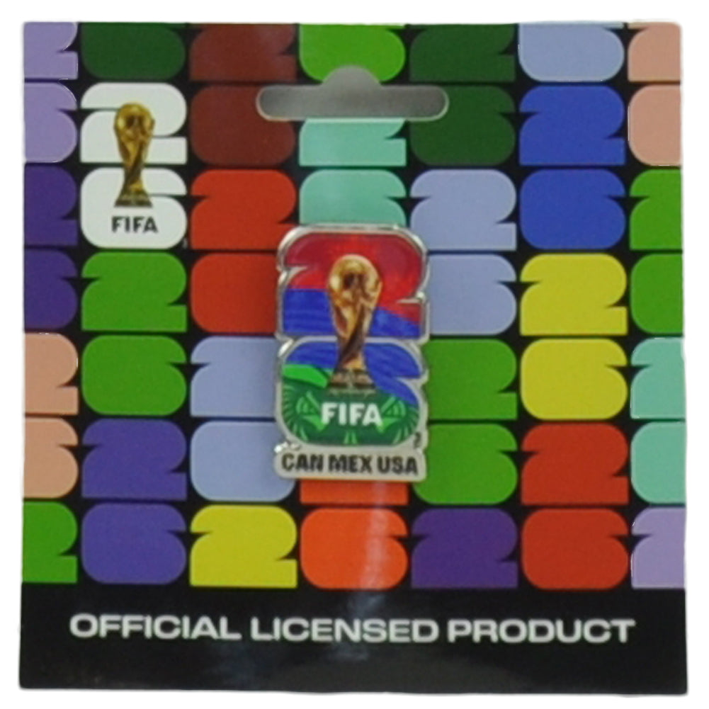 2026 Officially Licensed FIFA World Cup Pin Countries Host Silver Soccer Futbol