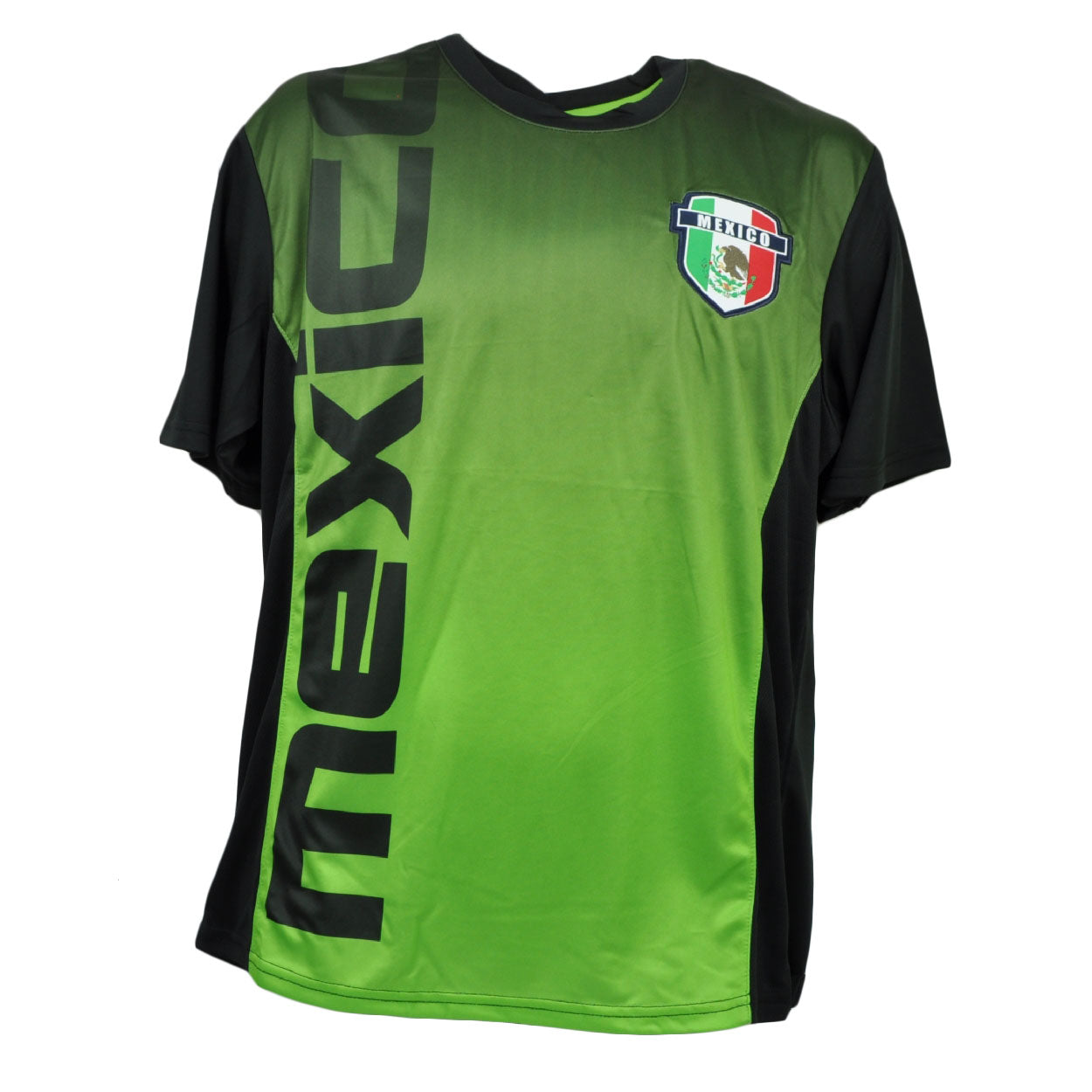 Mexico Emblem Jersey Tshirt Tee Mens Adult Soccer Futbol Black Green Sports MED