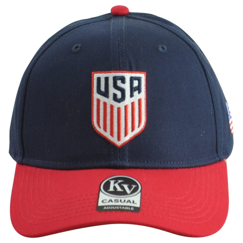 USA America Country Soccer Futbol Curved Bill Clip Buckle KV Sports Hat Cap