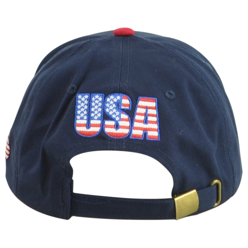 USA America Country Soccer Futbol Curved Bill Clip Buckle KV Sports Hat Cap