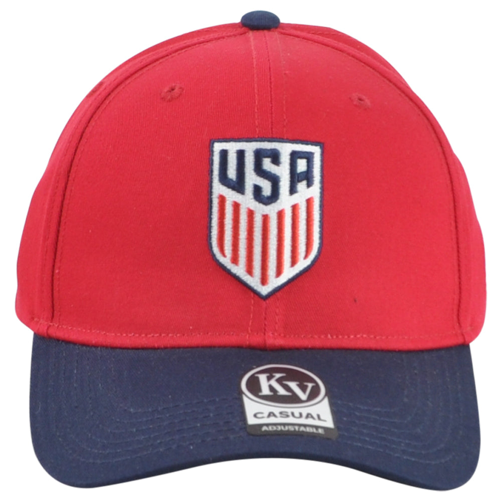 USA America Country Soccer Futbol Curved Bill Adjustable KV Sports Hat Cap