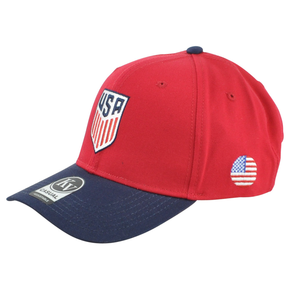 USA America Country Soccer Futbol Curved Bill Adjustable KV Sports Hat Cap