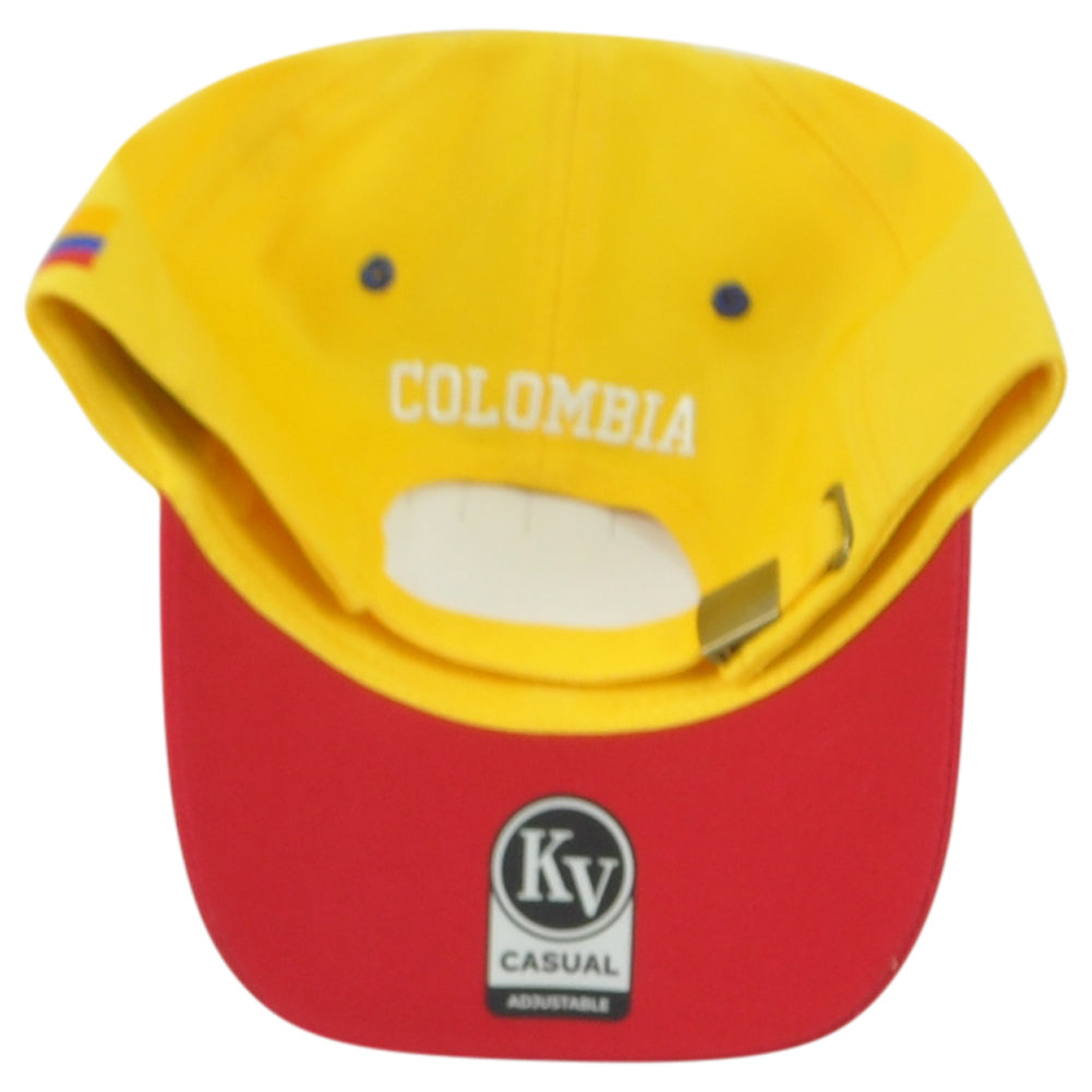 Colombia Country Soccer Futbol Yellow Blue Red Adjustable KV Sports Hat Cap