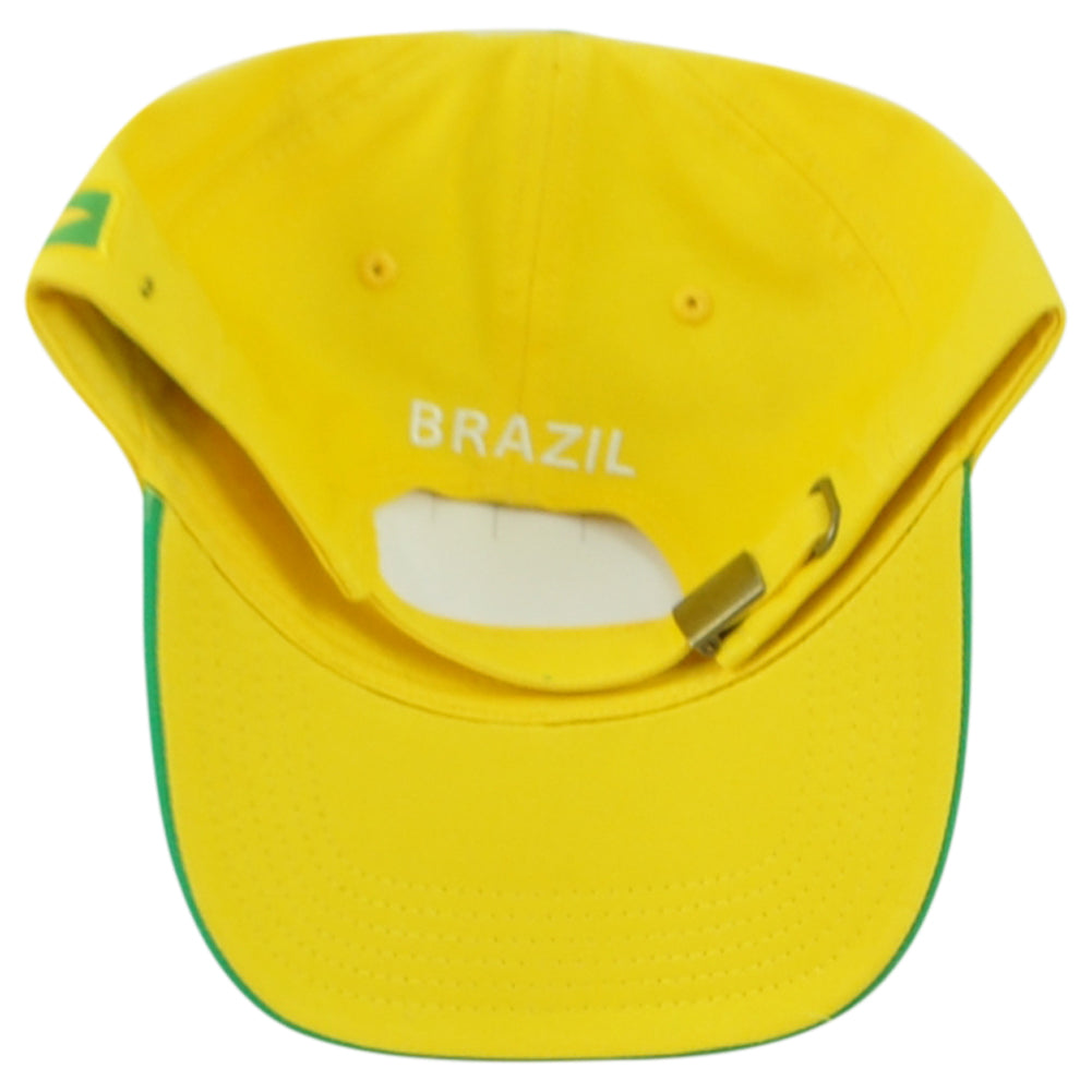 Brazil Brasil Country Soccer Futbol Green Yellow Adjustable KV Sports Hat Cap
