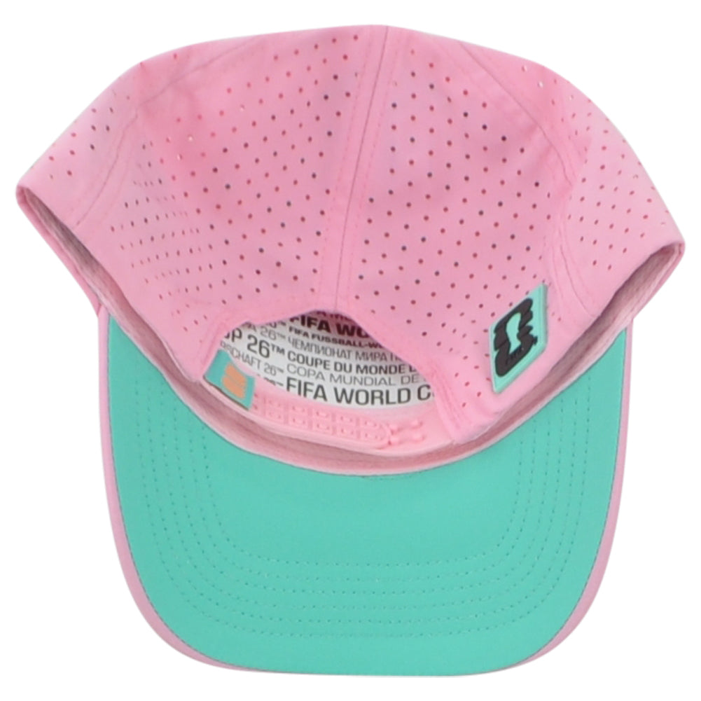 2026 FIFA World Cup Trucker CAN MEX USA Pink Water Resistant Soccer Hat Cap
