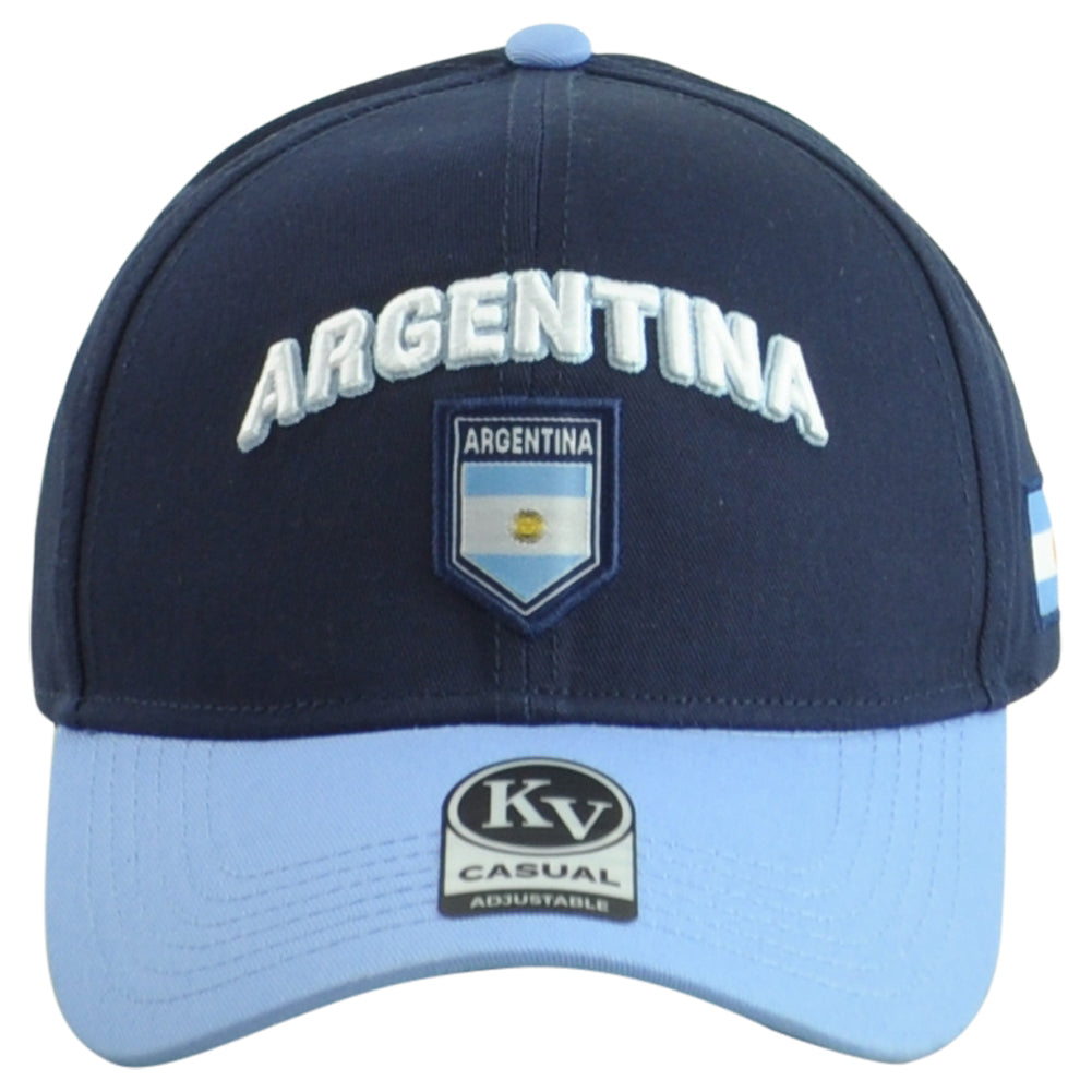 Argentina AFA Country Soccer Futbol Curved Bill Clip Buckle KV Sports Hat Cap