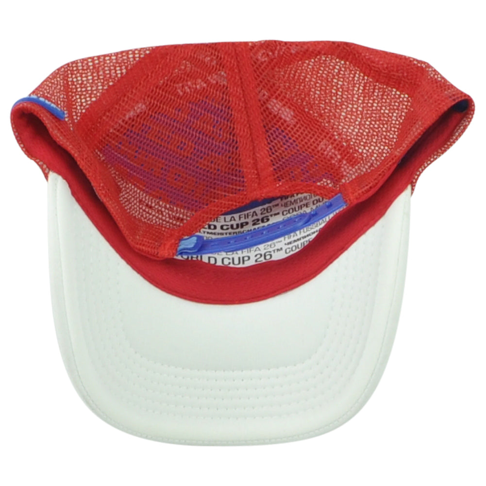 2026 FIFA World Cup Foam Trucker Cord CAN MEX USA Red White Blue NWT Hat Cap