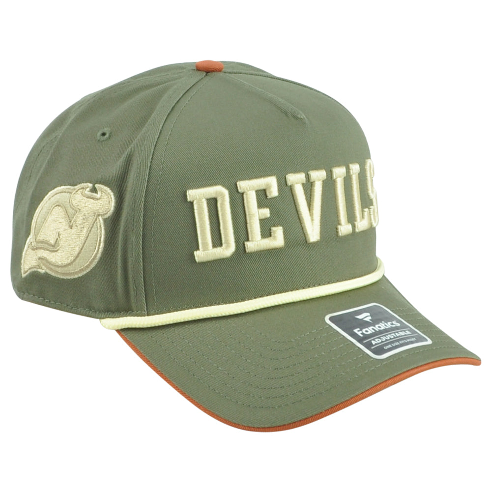 NHL Fanatics New Jersey Devils Green Earth Tone Cord Adults Adjustable Hat Cap