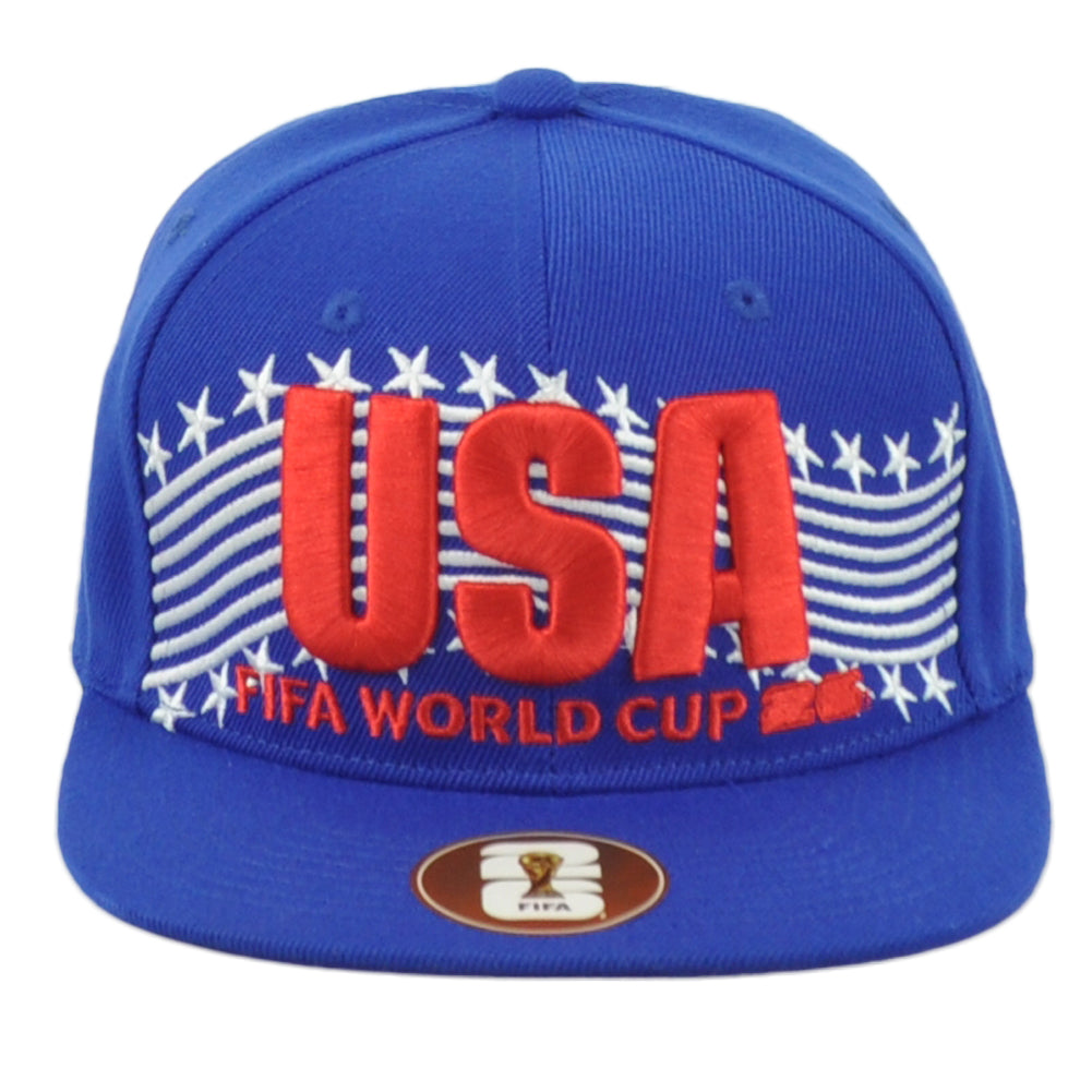 2026 FIFA World Cup USA United States Blue Constructed Snapback Soccer Hat Cap