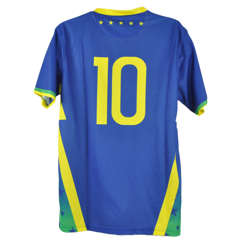 Sports Best Fashion Brazil Brasil #10 Royal Country Soccer Futbol Jersey