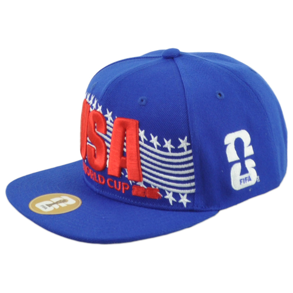 2026 FIFA World Cup USA United States Blue Constructed Snapback Soccer Hat Cap