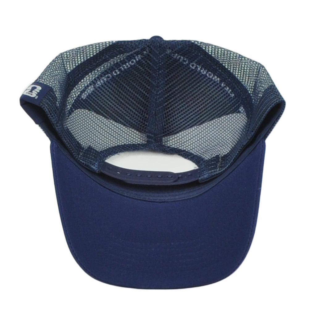 2026 FIFA World Cup Adjustable Trucker Mesh Blue Curved Bill Soccer Hat Cap