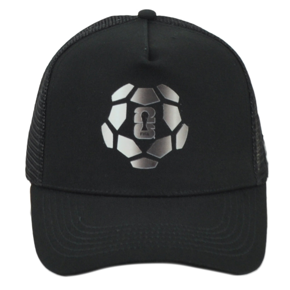 2026 FIFA World Cup Adjustable Trucker Mesh Black Curved Bill Soccer Hat Cap