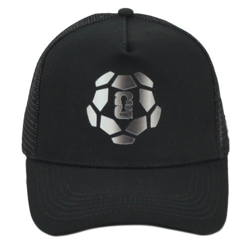 2026 FIFA World Cup Adjustable Trucker Mesh Black Curved Bill Soccer Hat Cap