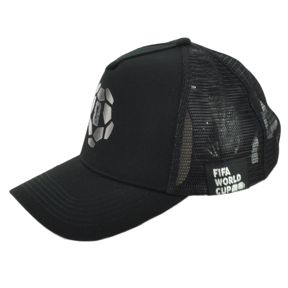 2026 FIFA World Cup Adjustable Trucker Mesh Black Curved Bill Soccer Hat Cap