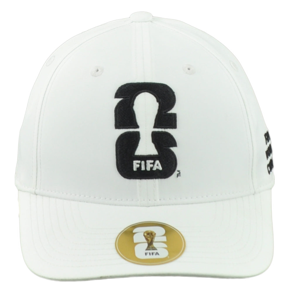 2026 FIFA World Cup Flex Fit Stretch One Size Curved Bill White Soccer Hat Cap