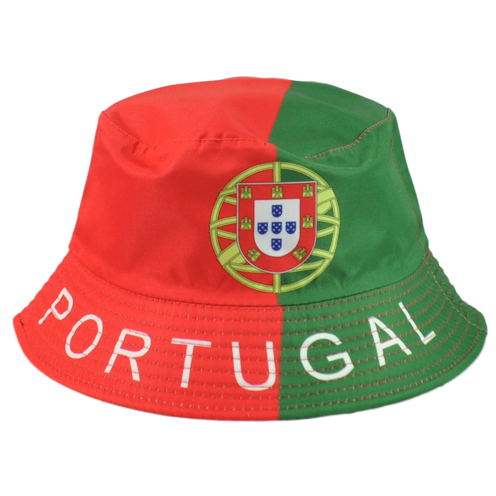 Portugal Country Sun Beach Fishing Bucket Hat Soccer Sports Adults Two Colors