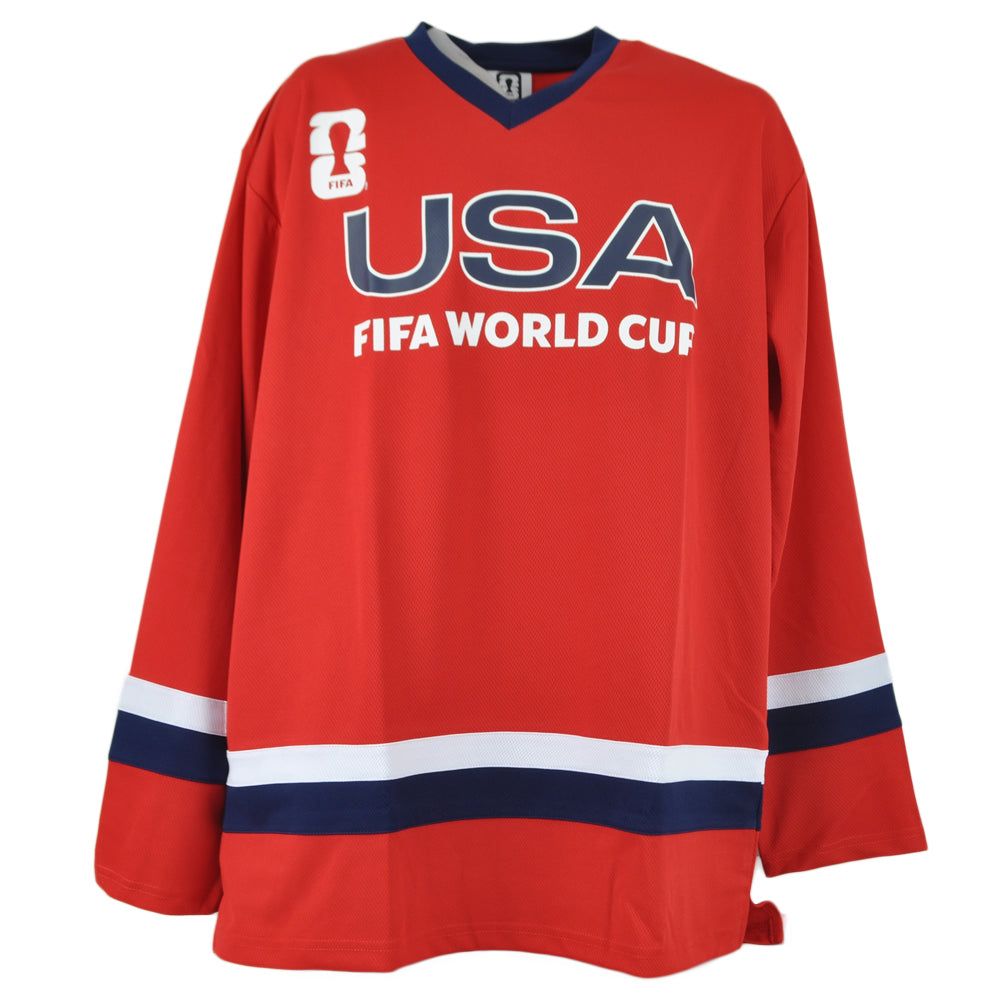 USA United States FIFA World Cup 2026 Long Sleeve Adults Hockey Jersey