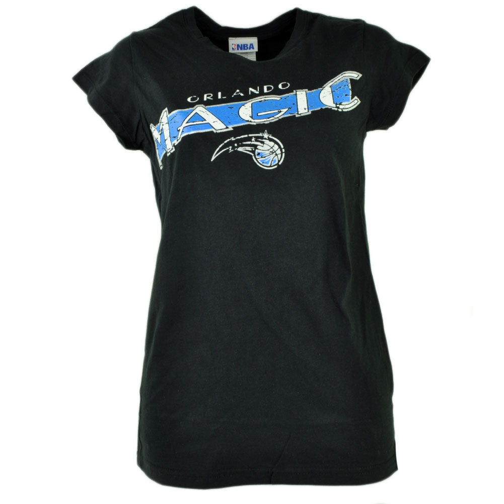 NBA Orlando Magic Bailey Womens Baby Doll Black Ladies Tshirt Tee Shirt