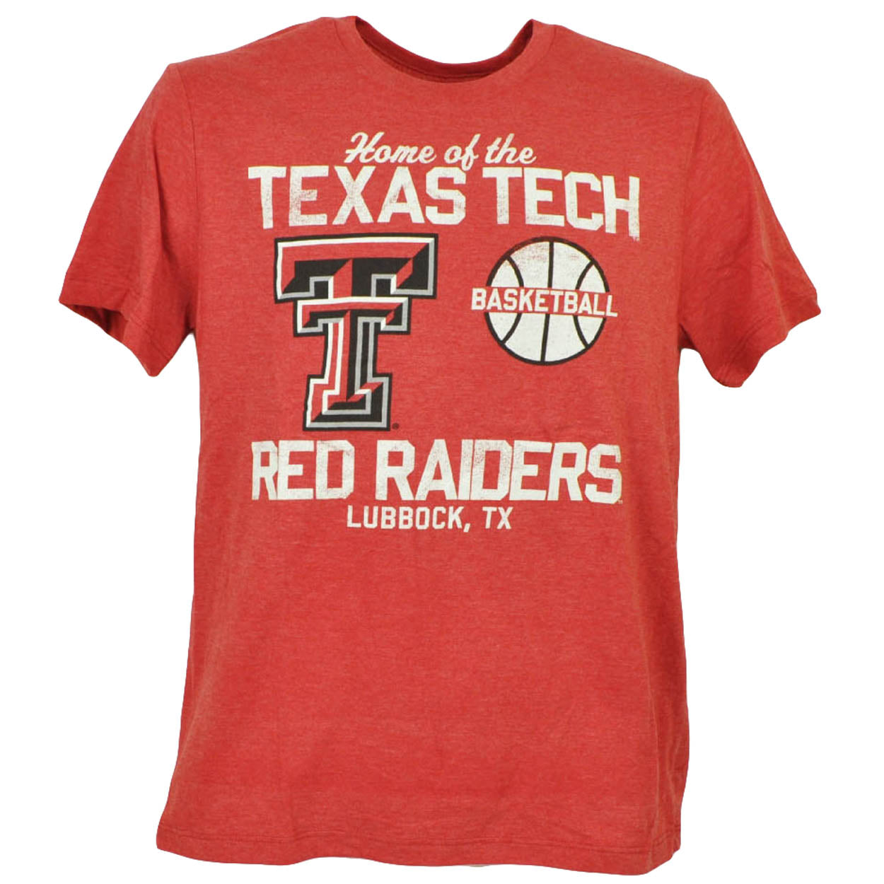 NCAA Texas Tech Red Raiders Basketball Tshirt Tee Short Sleeve Mens Lubbock