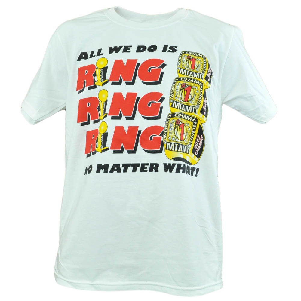 NBA All We Do Is Ring No Matter What Miami Heat 3 Time Champions Tshirt