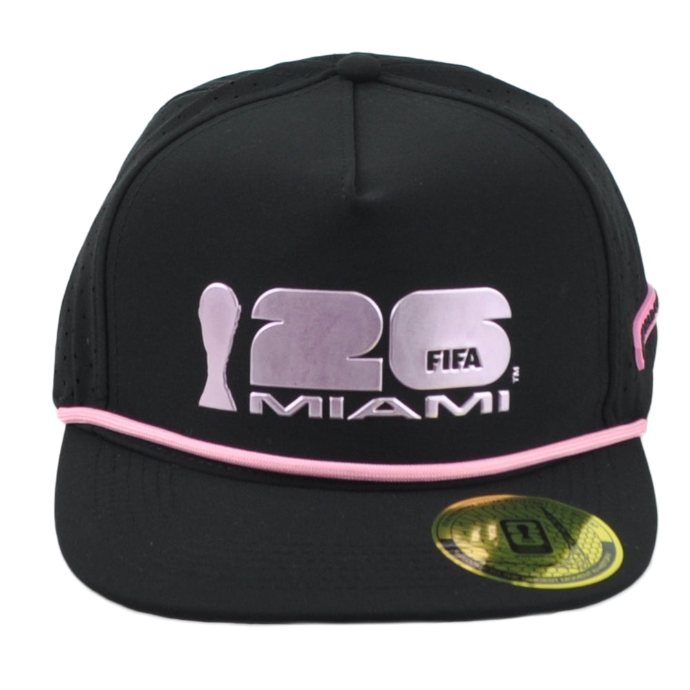 2026 FIFA World Cup Trucker We are Miami Black Water Resistant Soccer Hat Cap