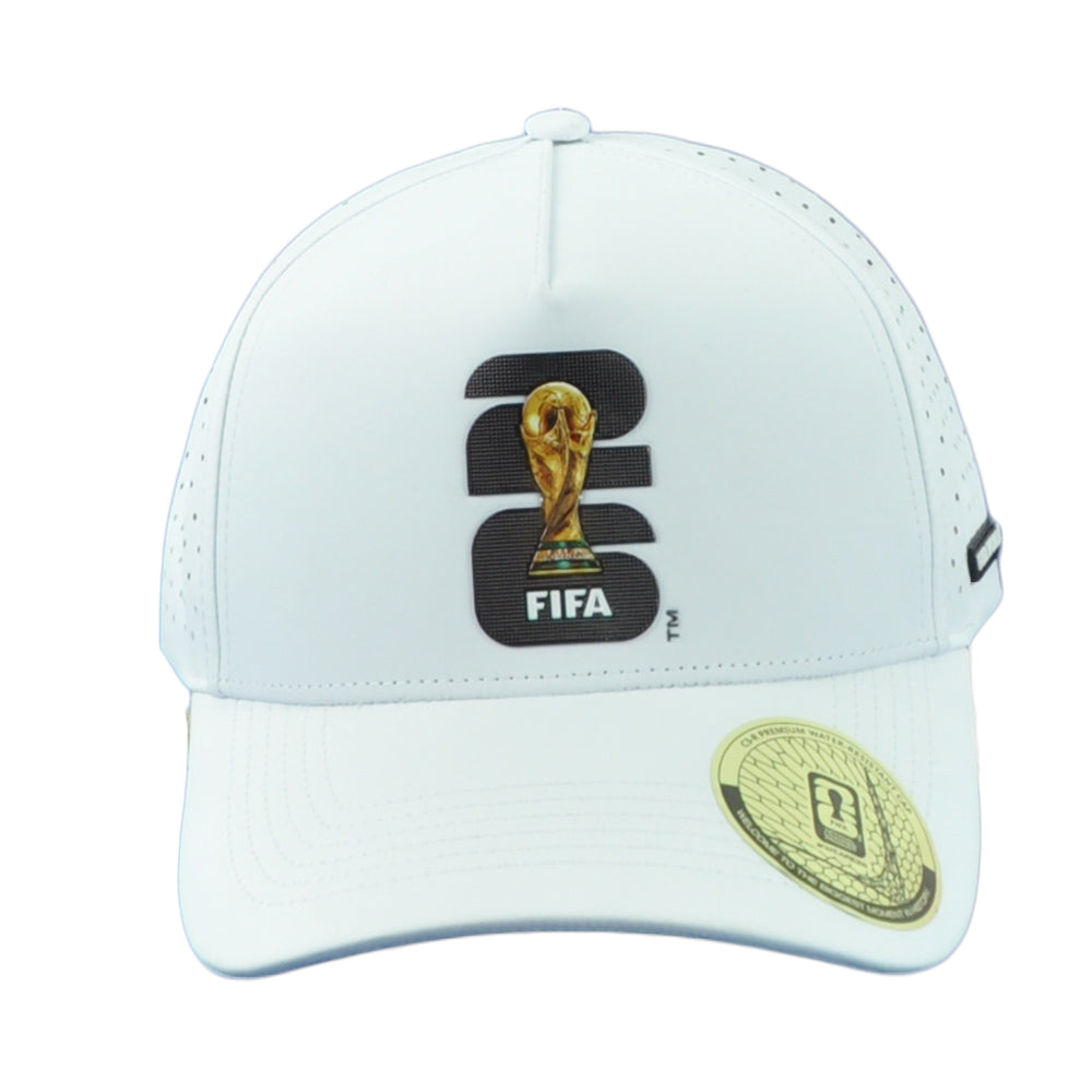 2026 FIFA World Cup Trucker Trophy White Snapback Water Resistant Soccer Hat Cap
