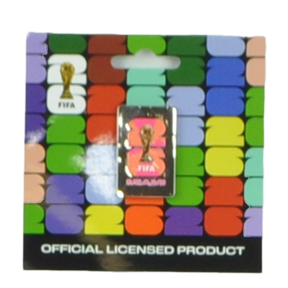 2026 Officially Licensed FIFA World Cup Pin Host City Miami Silver Soccer Futbol
