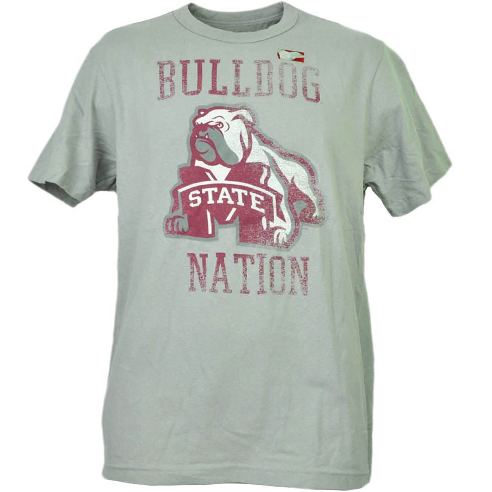 NCAA Mississippi State Bulldogs Nation Mens Adult Tshirt Tee Short Sleeve Sports