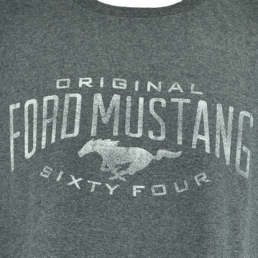 Original Ford Mustang Sixty Four Car Vintage Charcoal Adult Men Tshirt Tee