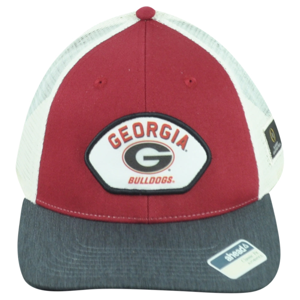 NCAA Ahead Georgia Bulldogs Playoff Trucker Mesh Adults Men Classic Fit Hat Cap