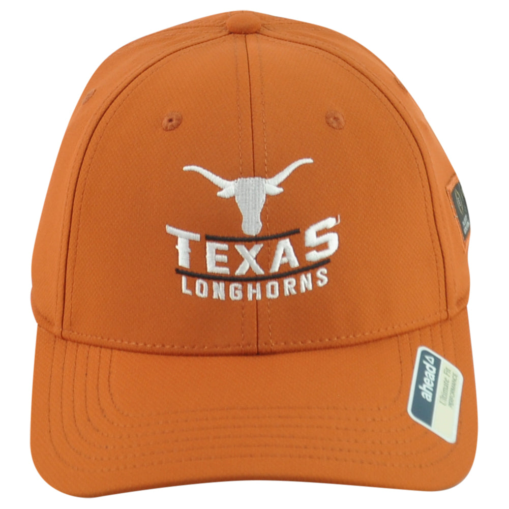 NCAA Ahead Texas Longhorns Playoff Adults Orange Performance Adjustable Hat Cap