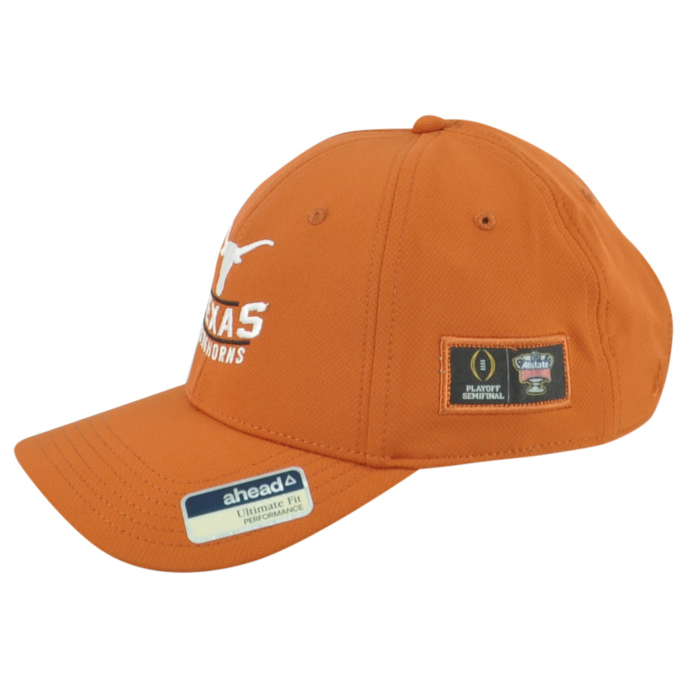 NCAA Ahead Texas Longhorns Playoff Adults Orange Performance Adjustable Hat Cap