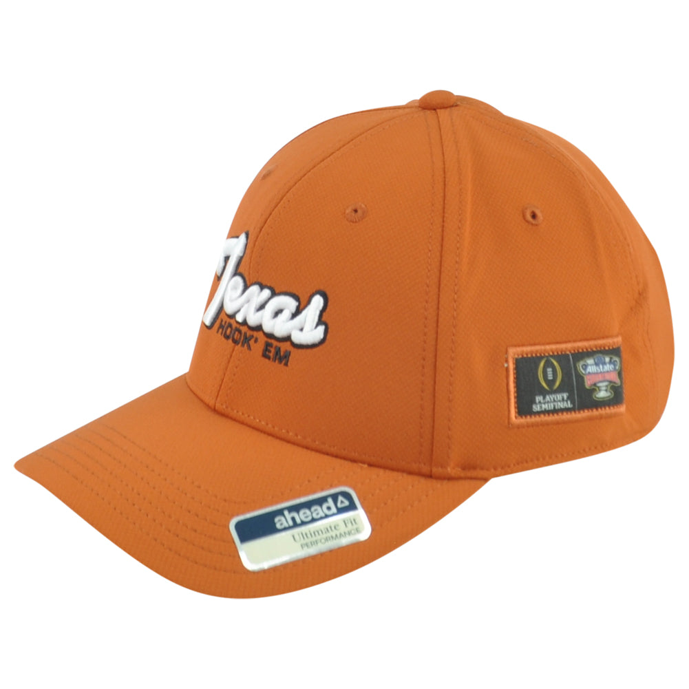NCAA Ahead Texas Longhorns Hook' Em Playoff Adult Performance Adjustable Hat Cap