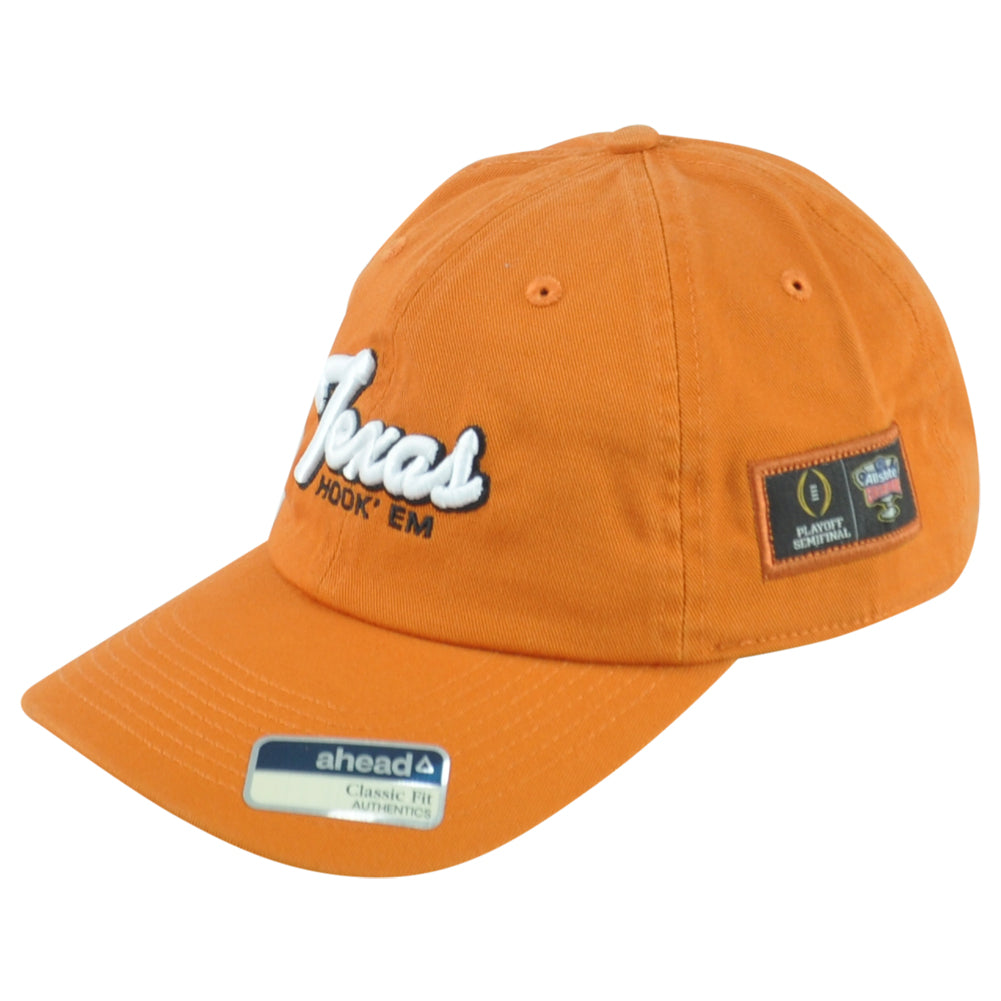 NCAA Ahead Texas Longhorns Hook' Em Playoff Authentics Adjustable Adults Hat Cap