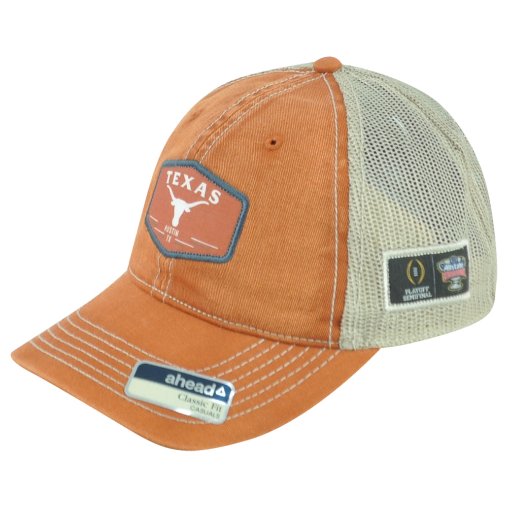 NCAA Ahead Texas Longhorns Playoff Semifinal Trucker Mesh Snapback Men Hat Cap