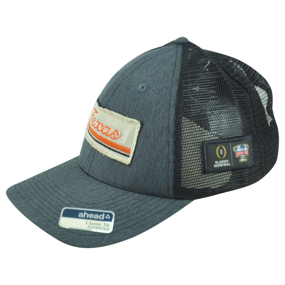 NCAA Ahead Texas Longhorns Playoff Trucker Mesh Snapback Structured Men Hat Cap
