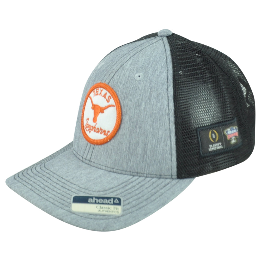 NCAA Ahead Texas Longhorns Playoff Trucker Mesh Snapback Two Colors Men Hat Cap