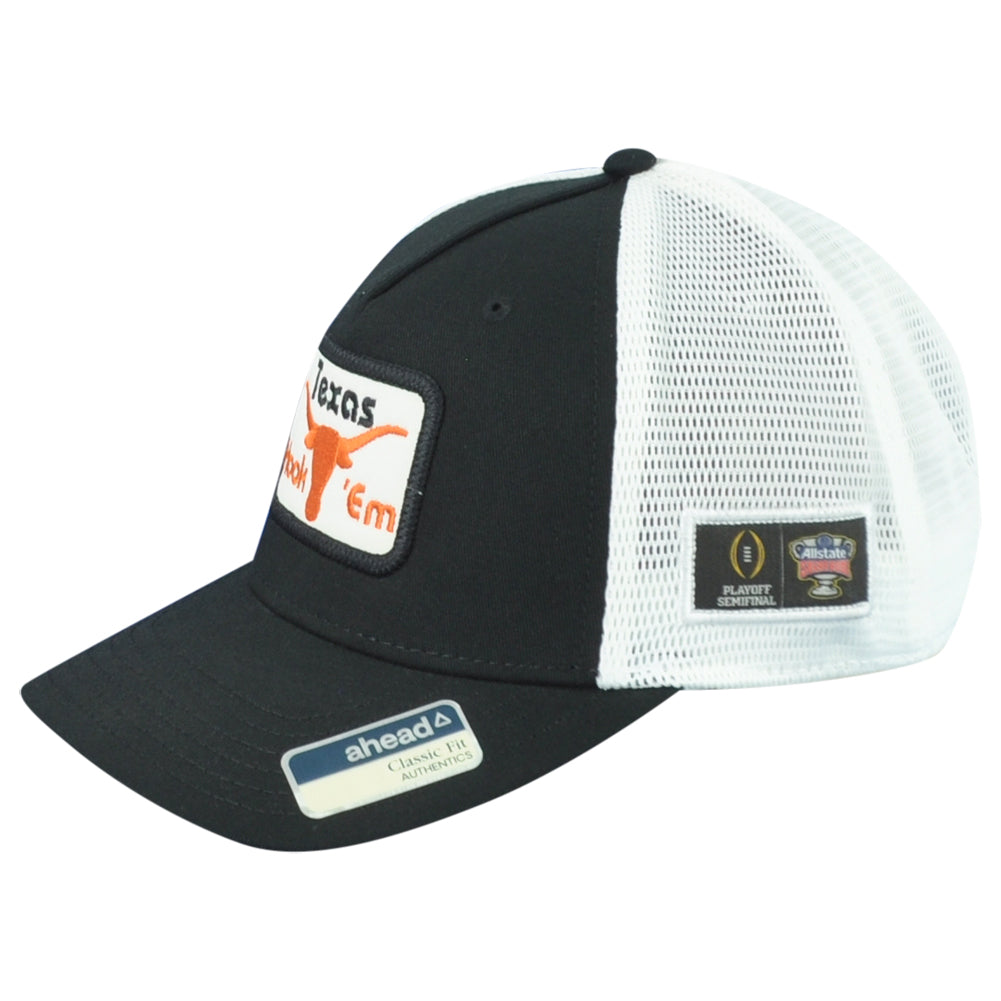 NCAA Ahead Texas Longhorns Playoff Trucker Mesh Snapback Allstate Adults Hat Cap