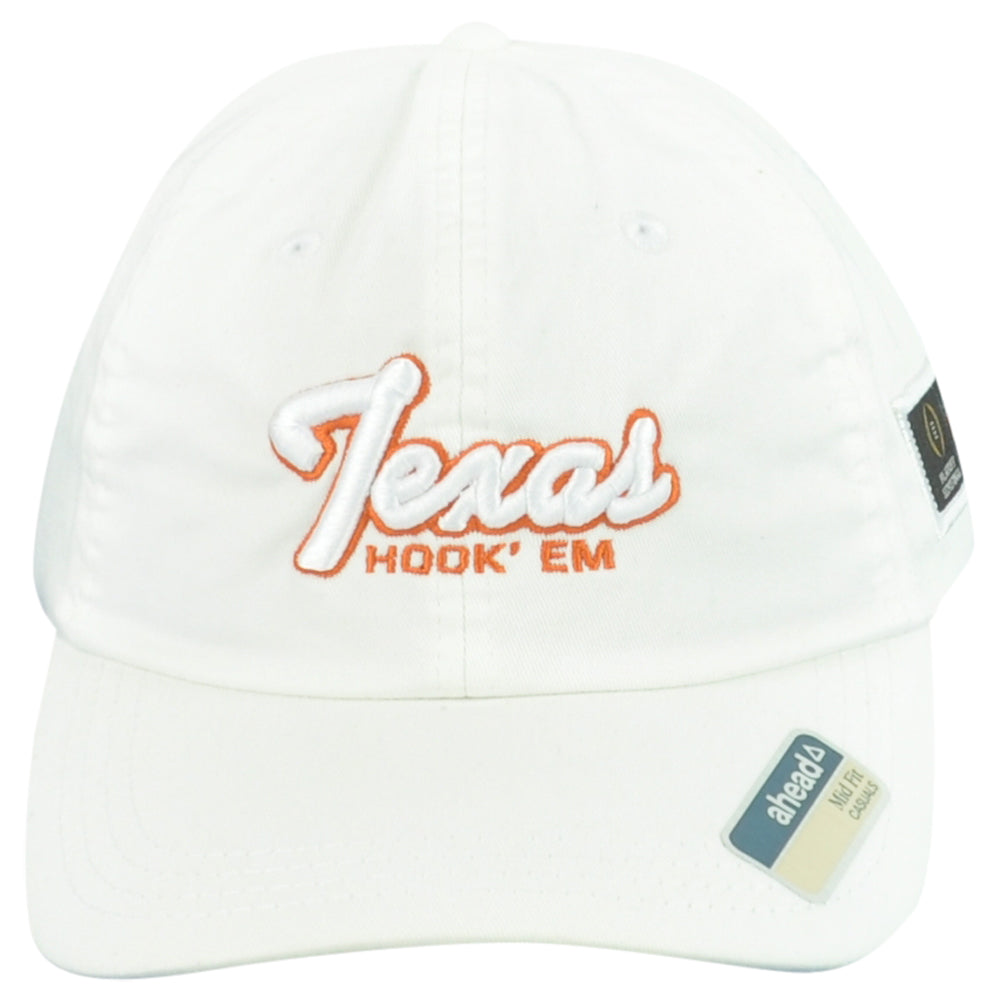 NCAA Ahead Texas Longhorns Playoff Semifinal Casuals White Adjustable Hat Cap