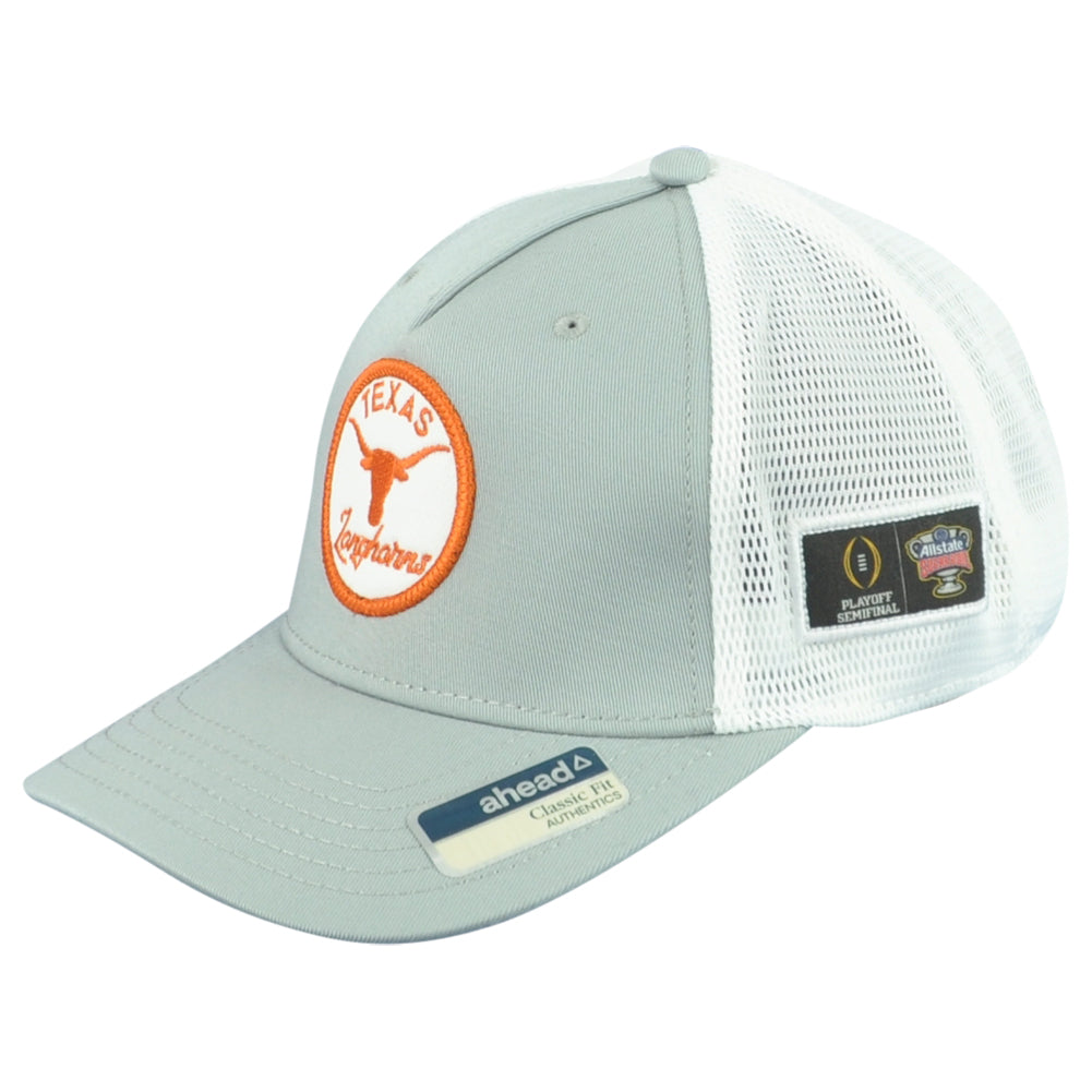 NCAA Ahead Texas Longhorns Playoff Trucker Mesh Classic Fit Adjustable Hat Cap