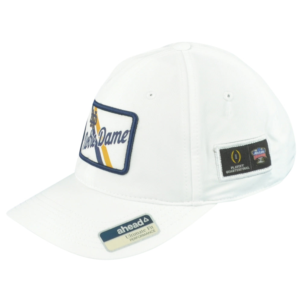 NCAA Ahead Notre Dame Fightin' Irish Playoff White Adjustable Men Adults Hat Cap