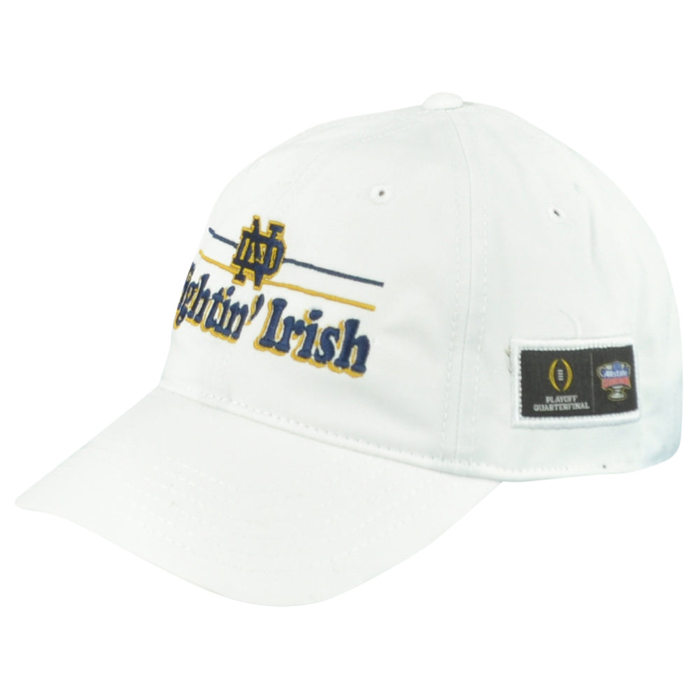 NCAA Ahead Notre Dame Fightin' Irish Playoff White Curved Bill Adults Hat Cap