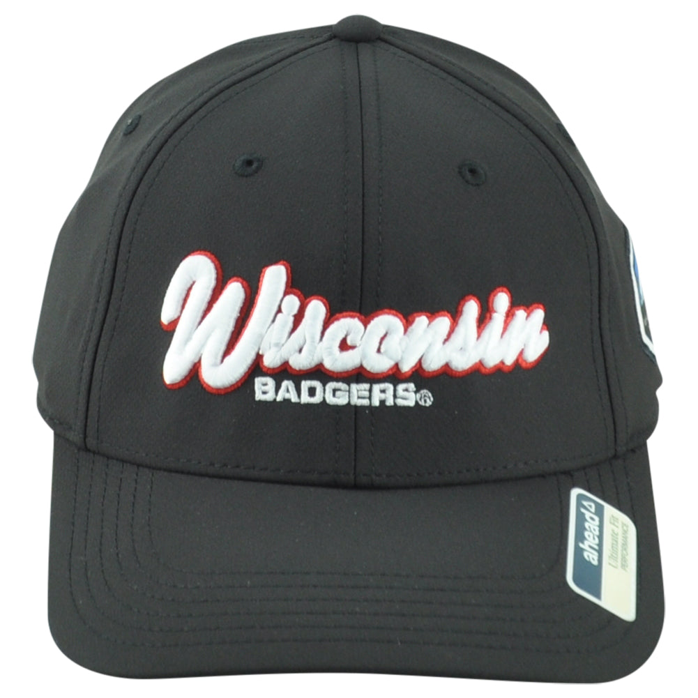 NCAA Ahead Wisconsin Badgers Reliaquest Bowl Adjustable Black Ultimate Hat Cap