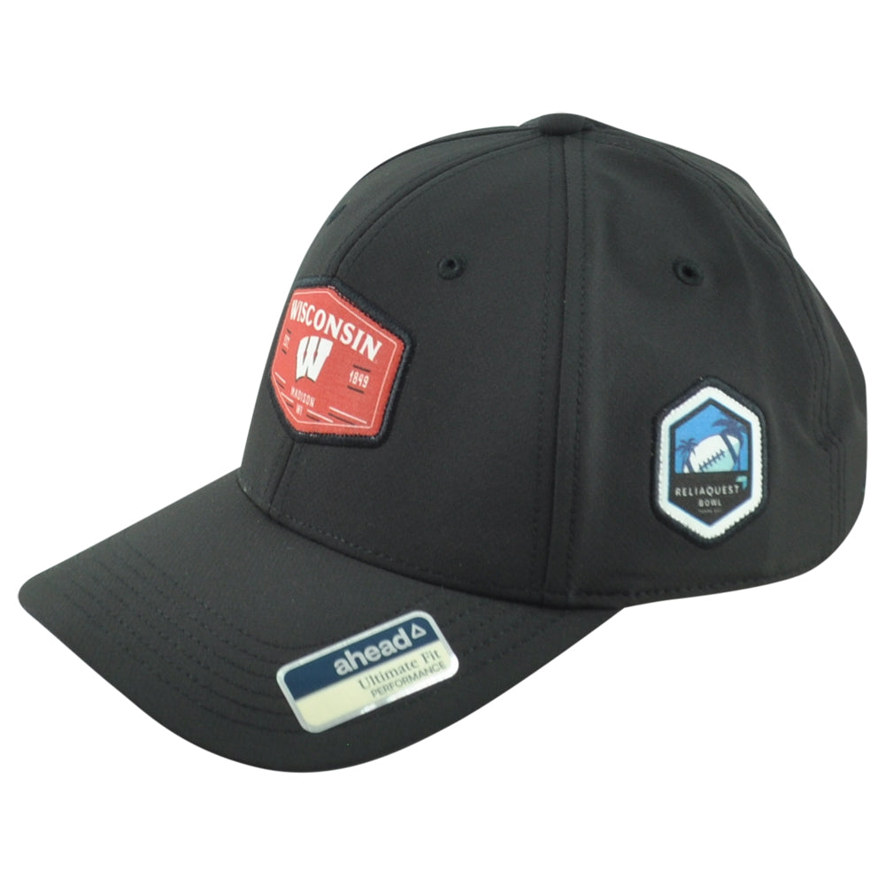 NCAA Ahead Wisconsin Badgers Reliaquest Bowl Adjustable Curved Bill Men Hat Cap